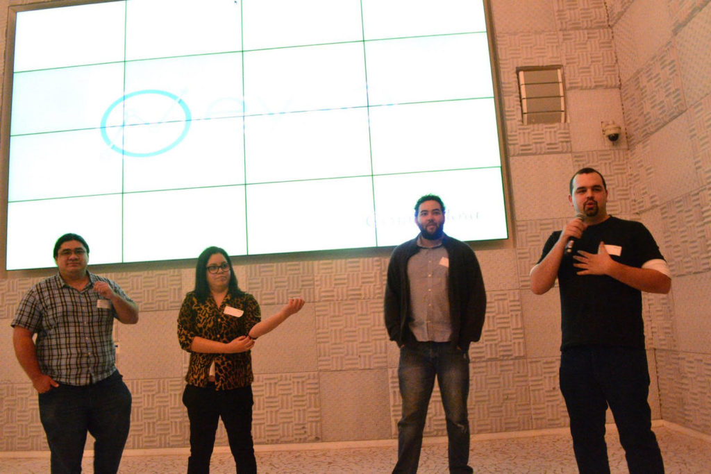 Demo Day da Eyso no Google em São Paulo - Luis Specian, Ludmilla Veloso, Romulo Gomes, Guilherme Brito